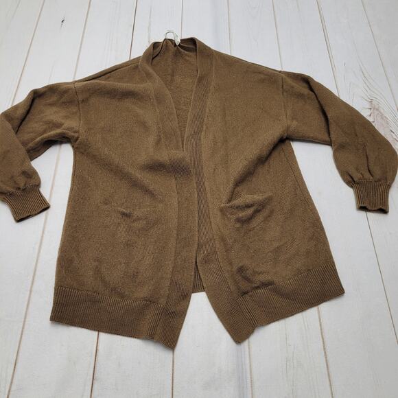 Wilfred Free Unwind 100% merino wool cardigan bishop sleeve - Picture 1 of 9